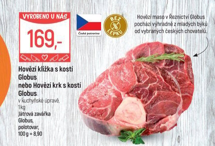 Hovězí kližka s kostí Globus