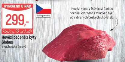 Hovězí pečeně z kýty Globus