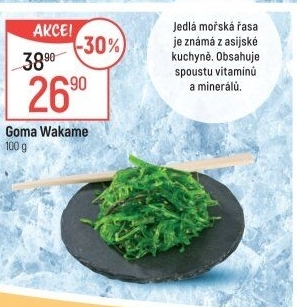 Mořské řasy Goma Wakame