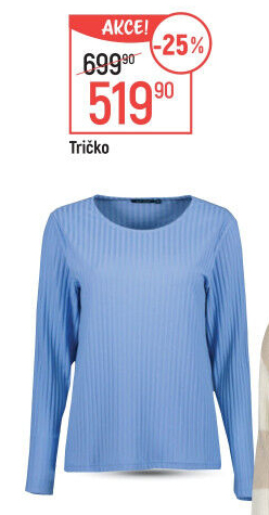 Dámské tričko s dlouhým rukávem Blue Seven