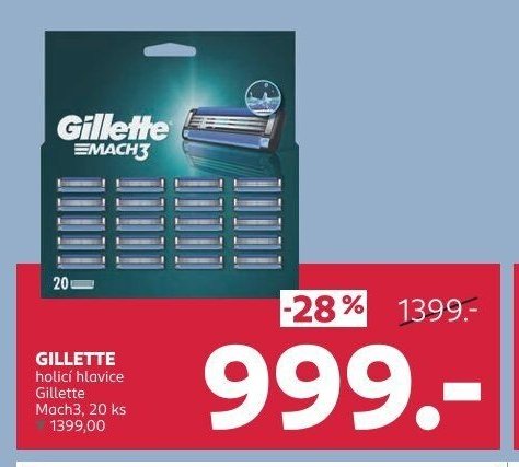 Gillette Mach3 holicí hlavice