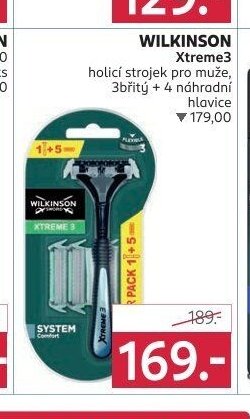 Wilkinson Xtreme3 holicí strojek