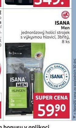 Isana Men jednorázový holicí strojek