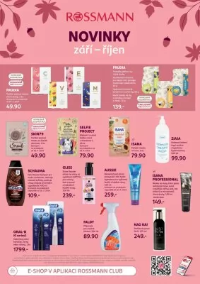 akční leták ROSSMANN drogerie 11.9.2024-8.10.2024