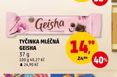 Tyčinka mléčná Geisha