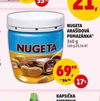 Nugeta arašídová pomazánka