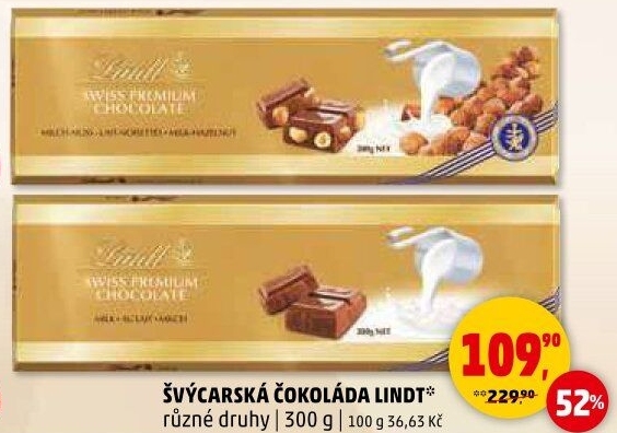 Čokoláda Lindt