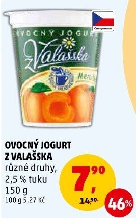 Jogurt ovocný z Valašska Mlékárna Valašské Meziříčí