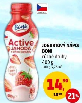 Jogurtový nápoj Boni