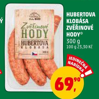 Klobása Hubertova Zvěřinové hody Dobré maso
