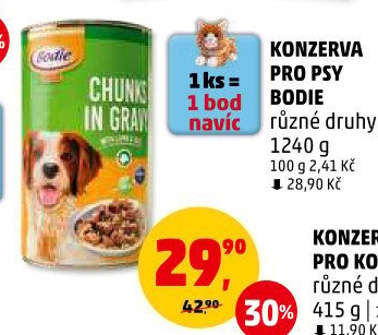 Konzerva pro psy Bodie
