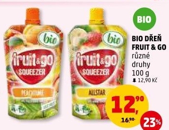 Ovocná dřeň bio fruit&