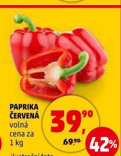 Paprika červená