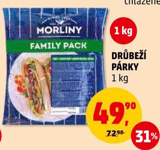 Párky drůbeží Morliny