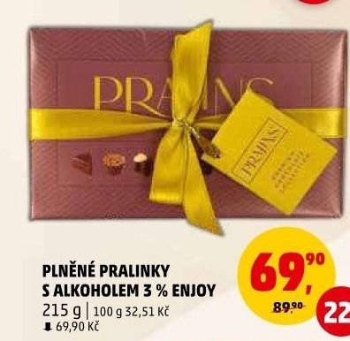 Pralinky plněné s alkoholem Enjoy