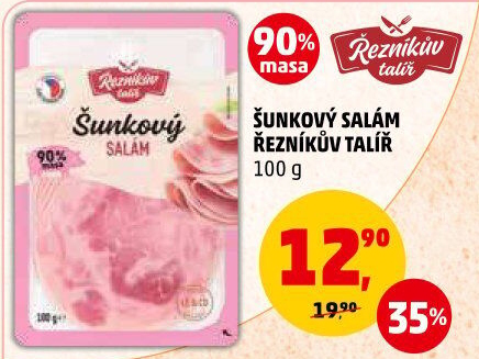 Salám šunkový Řezníkův talíř