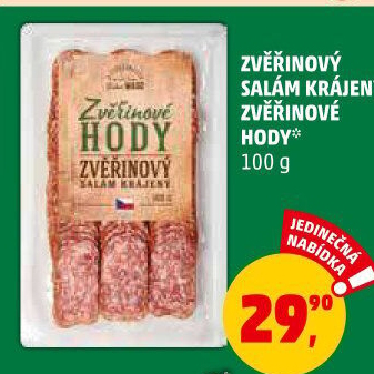 Salám zvěřinový Zvěřinové hody Dobré maso