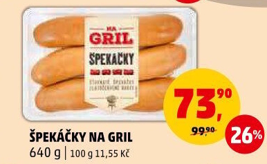 Špekáčky Na gril Penny