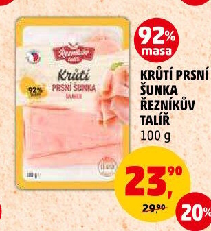 Šunka krůtí prsní Řezníkův talíř