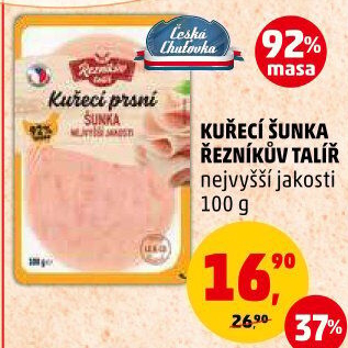 Šunka kuřecí nejvyšší jakosti Řezníkův talíř