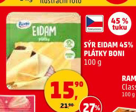 Sýr Eidam 45% Boni