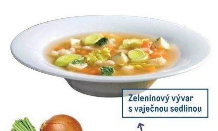 Zeleninový vývar s vaječnou sedlinou