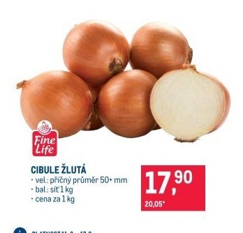 CIBULE ŽLUTÁ