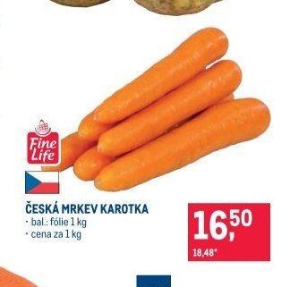 ČESKÁ MRKEV KAROTKA