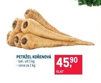 PETRŽEL KOŘENOVÁ