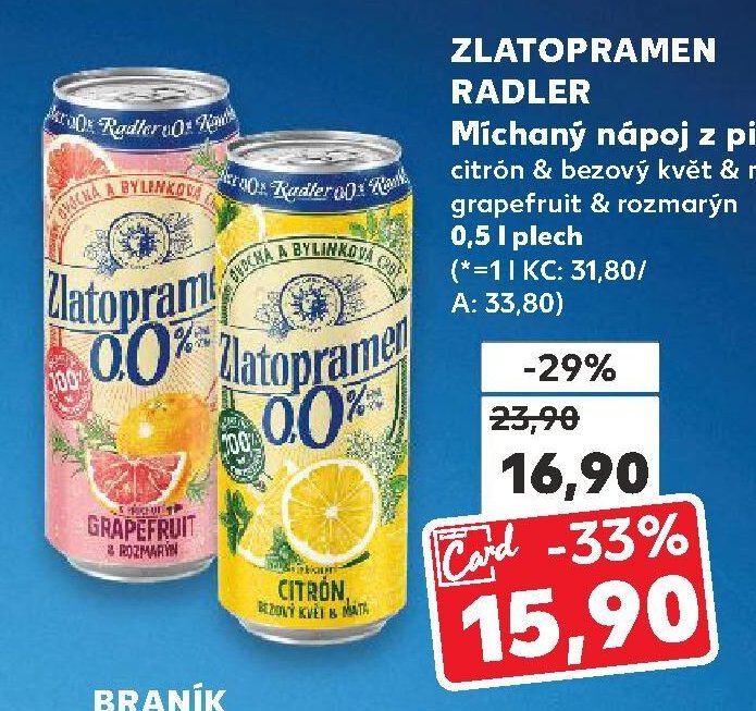Zlatopramen Radler