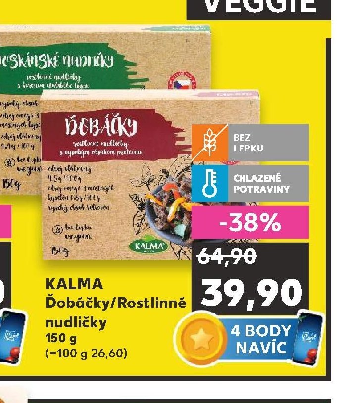 KALMA Žobáčky/Rostlinné nudličky 150 g
