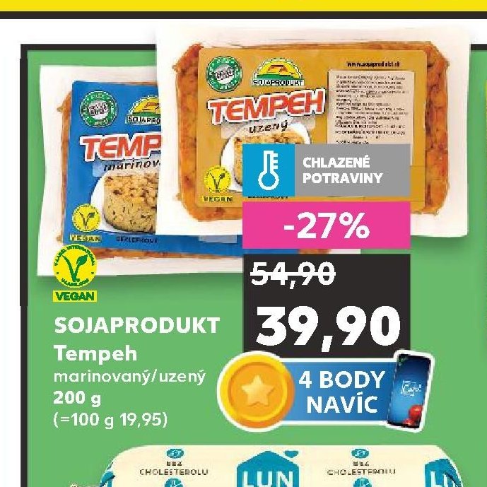 SOJAPRODUKT Tempeh marinovaný/uzený 200 g