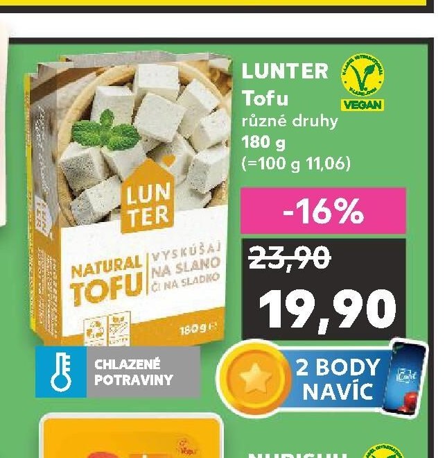 LUNTER Tofu různé druhy 180 g