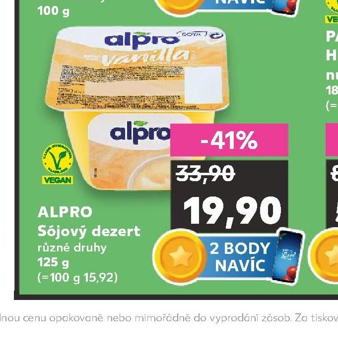 ALPRO Sójový dezert různé druhy 125 g