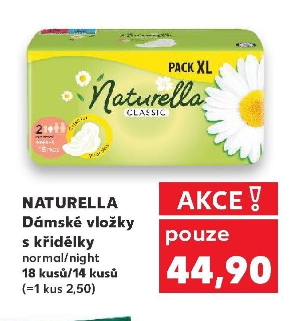 NATURELLA Dámské vložky s křidélky