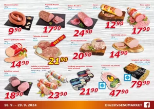 akční leták ESO MARKET 18.9.2024-29.9.2024