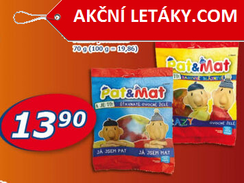 Bonbony želé ovocné Pat a Mat