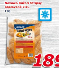Kuřecí stripsy mražené Zizu Nowaco