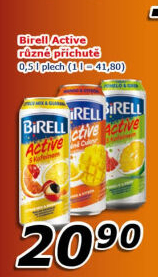 Nealkoholické pivo ochucené Active Birell