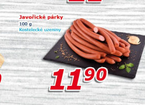 Párky javořické Kostelecké uzeniny