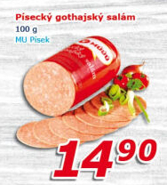 Salám Gothaj Maso uzeniny Písek
