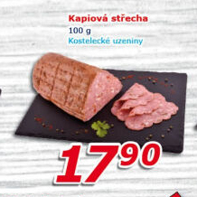 Střecha kapiová Kostelecké uzeniny