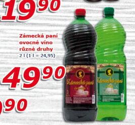 Víno stolní Zámecká paní