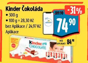 Čokoládky Kinder