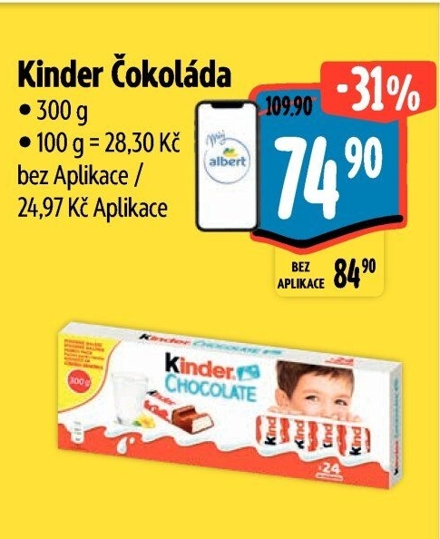Čokoládky Kinder