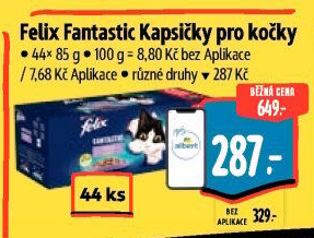 Kapsičky pro kočky Fantastic Felix Purina