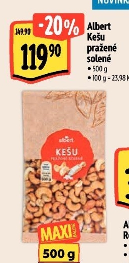 Kešu pražené Albert