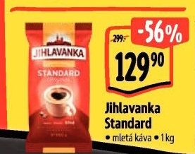 Mletá káva Standard Jihlavanka