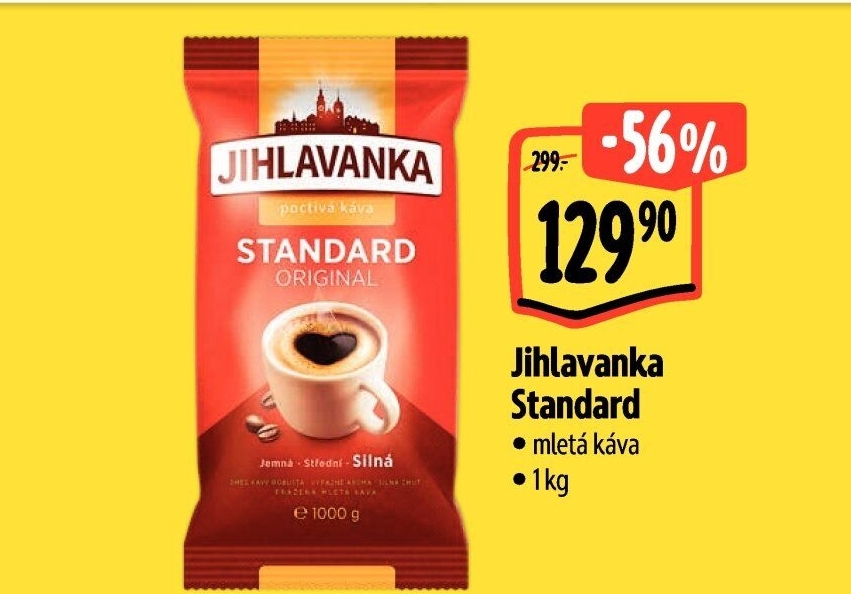 Mletá káva Standard Jihlavanka