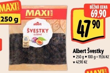 Sušené švestky Albert